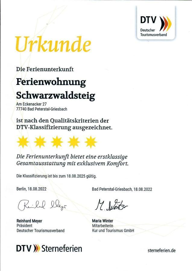 Ferienwohnung Schwarzwaldsteig Bad Peterstal-Griesbach Ngoại thất bức ảnh